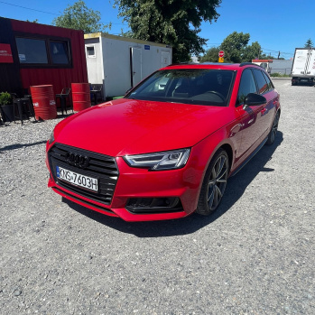 Audi A4B9 Quattro S-line 2018 czerwony, turbodiesel