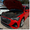 Audi e-tron 55 quattro S line 2020 czerwony, elektryczny