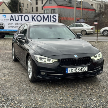 BMW 328i 2016 чорний, бензин
